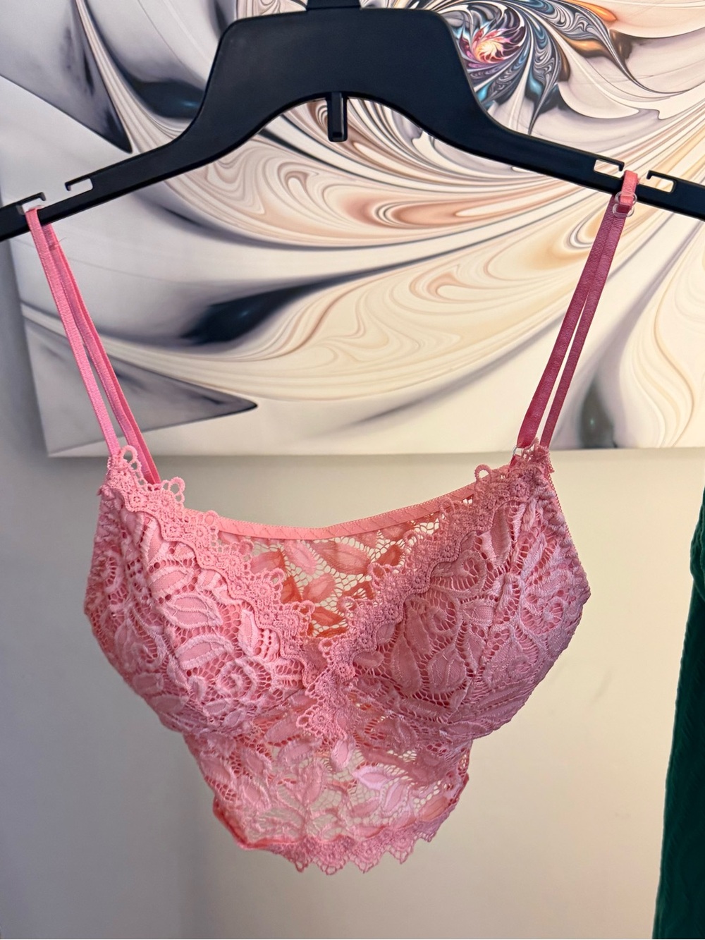 Pink Lace Bralette Camisole – Women Intimates